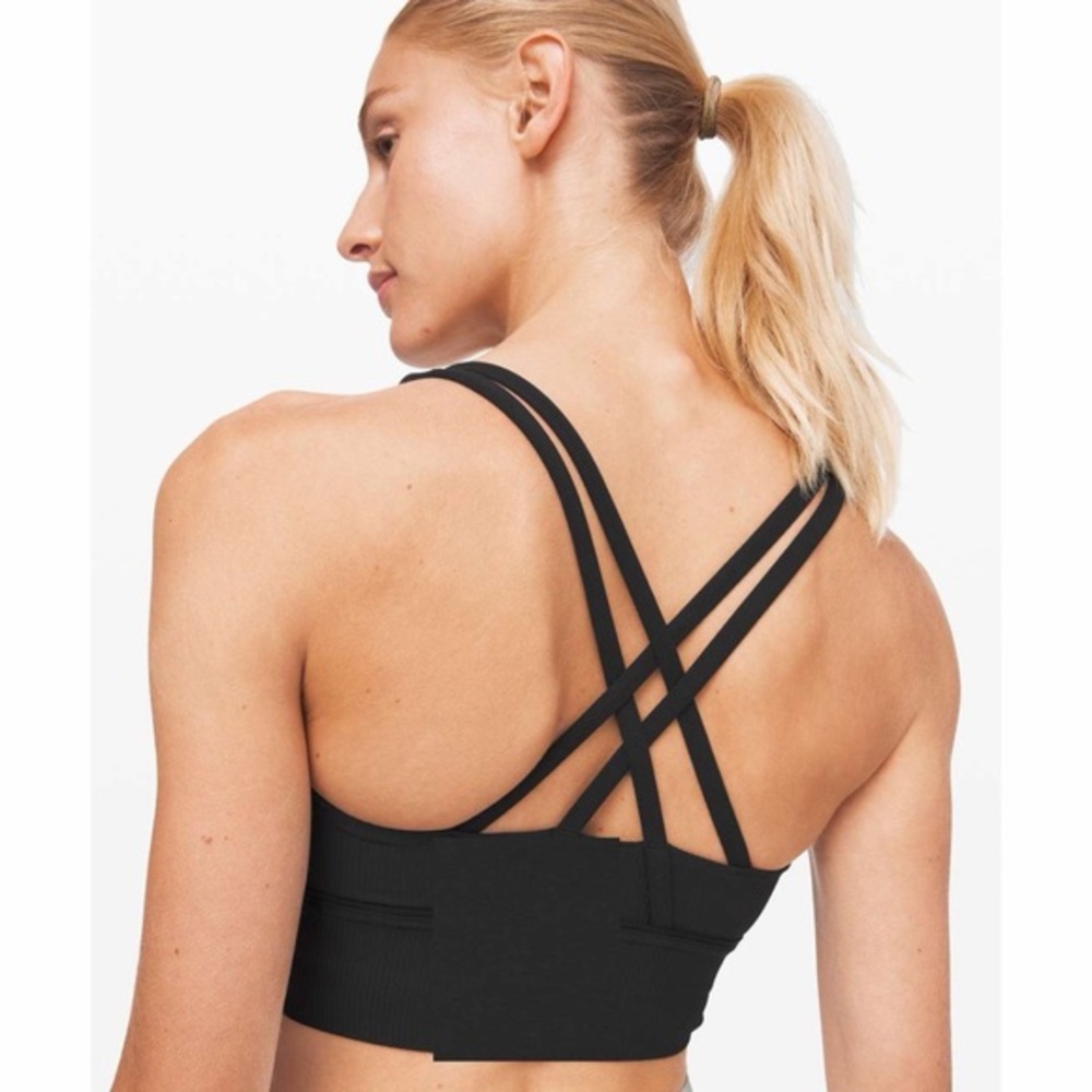 Lululemon Energy Ribbed Texture Bra Black